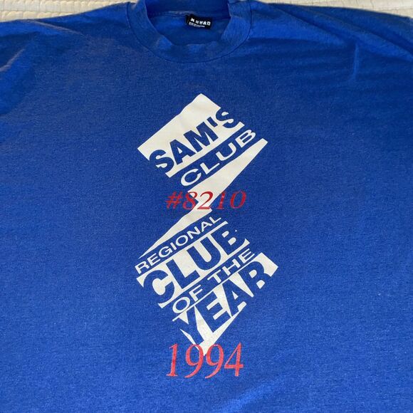 Sam’s Club #8210 XXLarge Short Sleeve Regional Club Of The Year 1994 Vintage - Picture 2 of 3